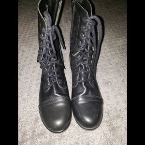 Pre-loved Steve Madden Troopa leather boots